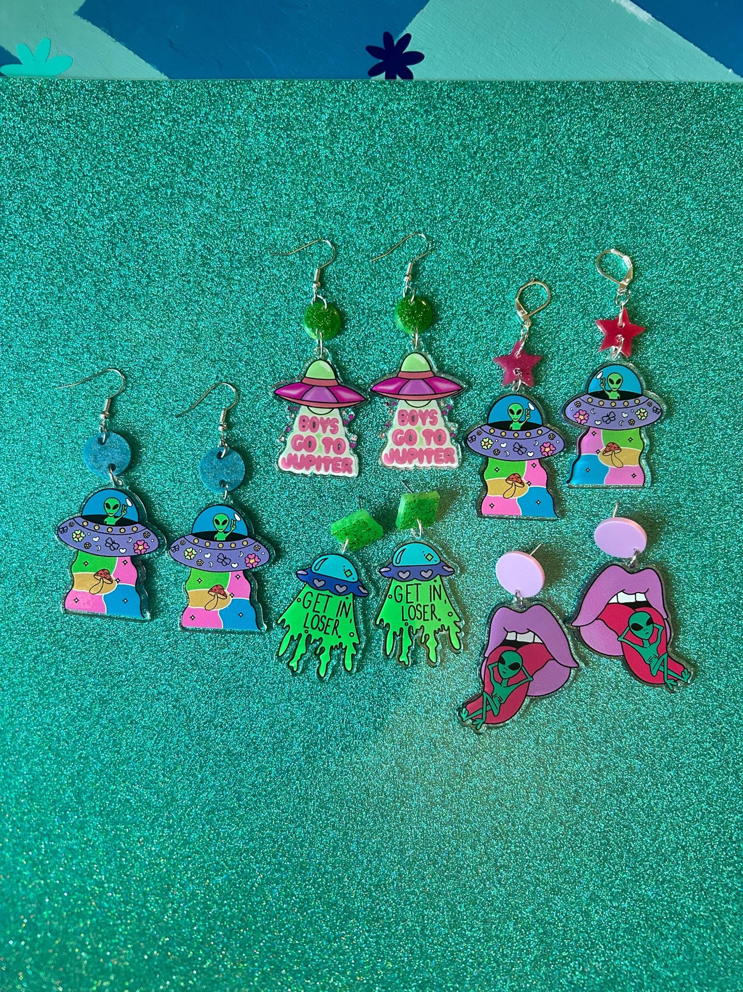 Outer Space Statement Earrings | Choose Your Style | Aliens