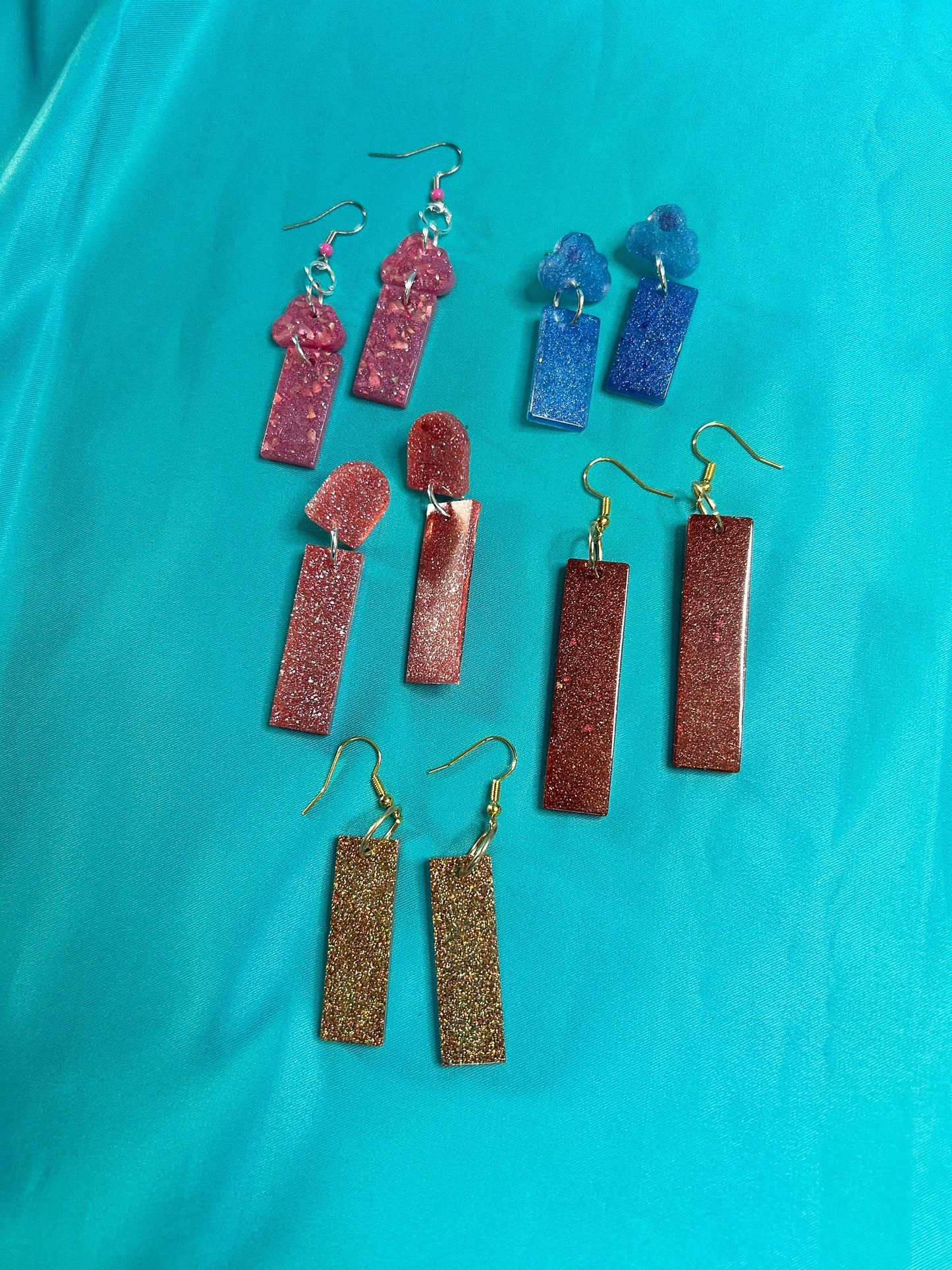 Rectangle Drop Earrings | Choose Your Style