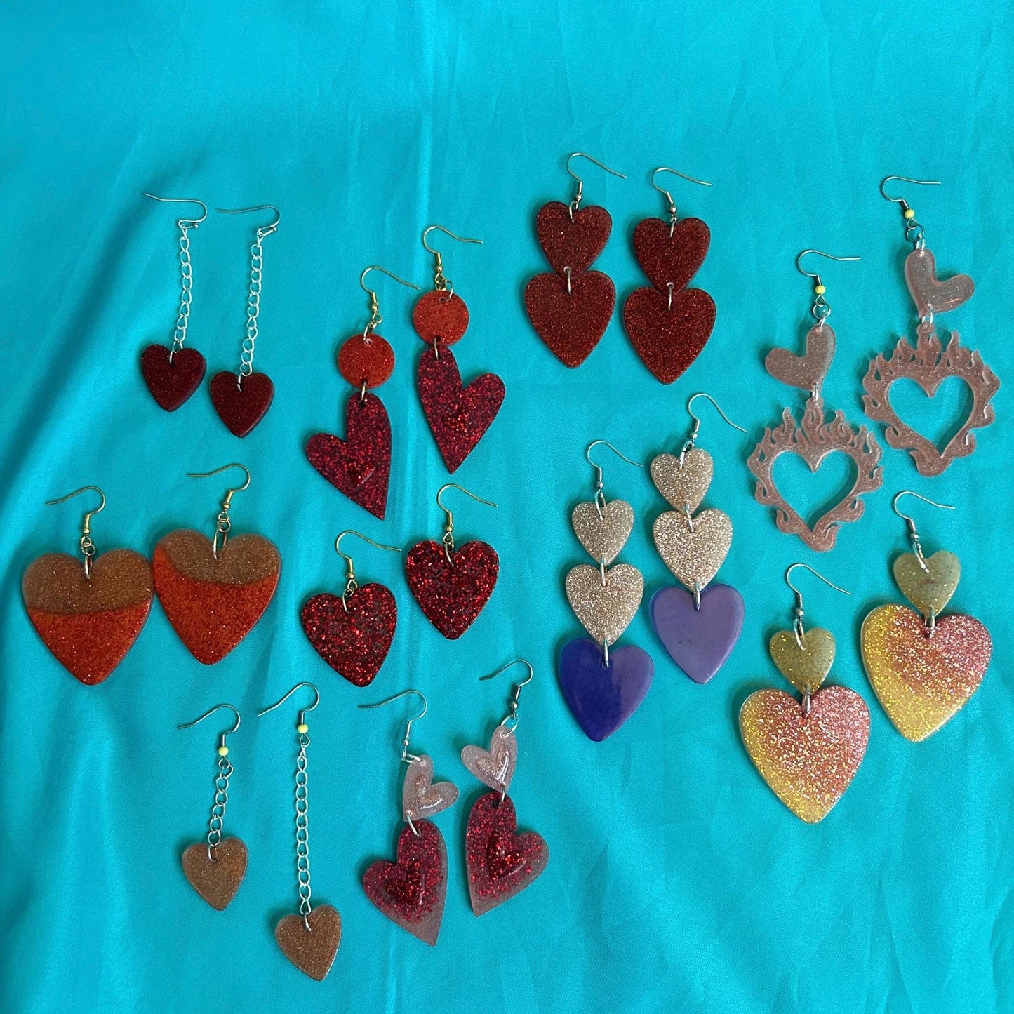 Heart Earrings in Different Styles | Hook Back