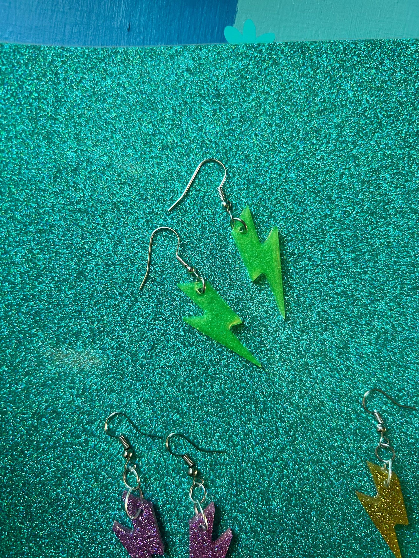 Little Lightning Bolt Earrings | Choose Your Color and Style