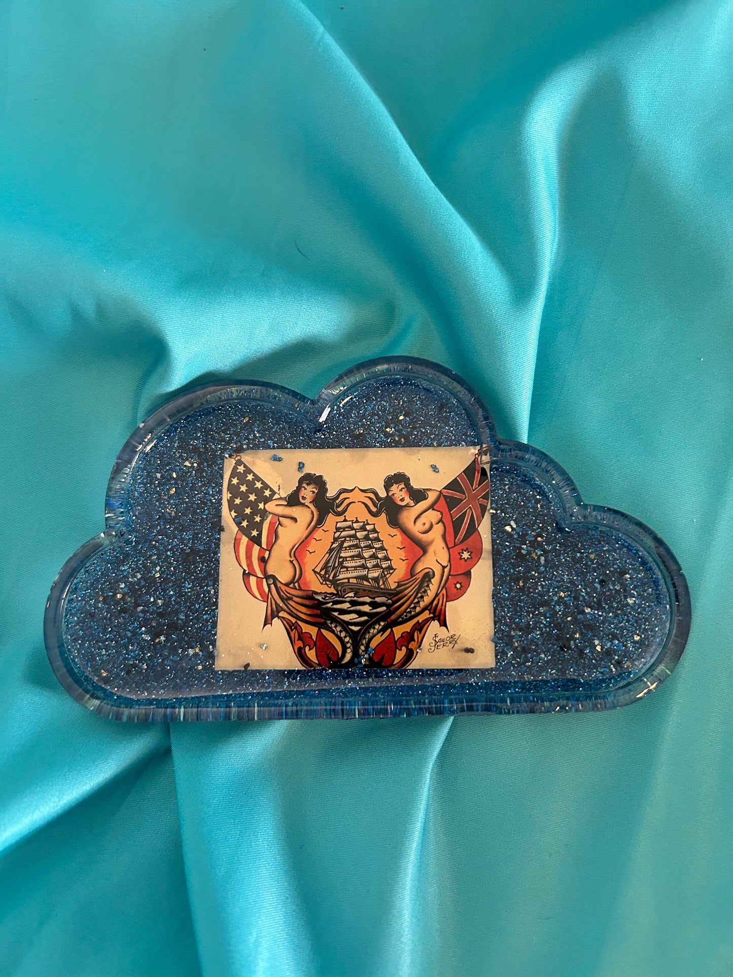 Decorative Cloud Tray | Choose Your Color | Purple, Blue, Red, Green, or Custom