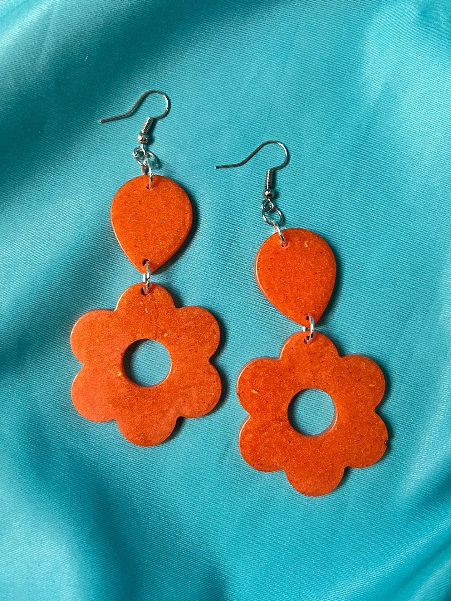 Large Tiered Flower Earrings | Handmade with Different Styles