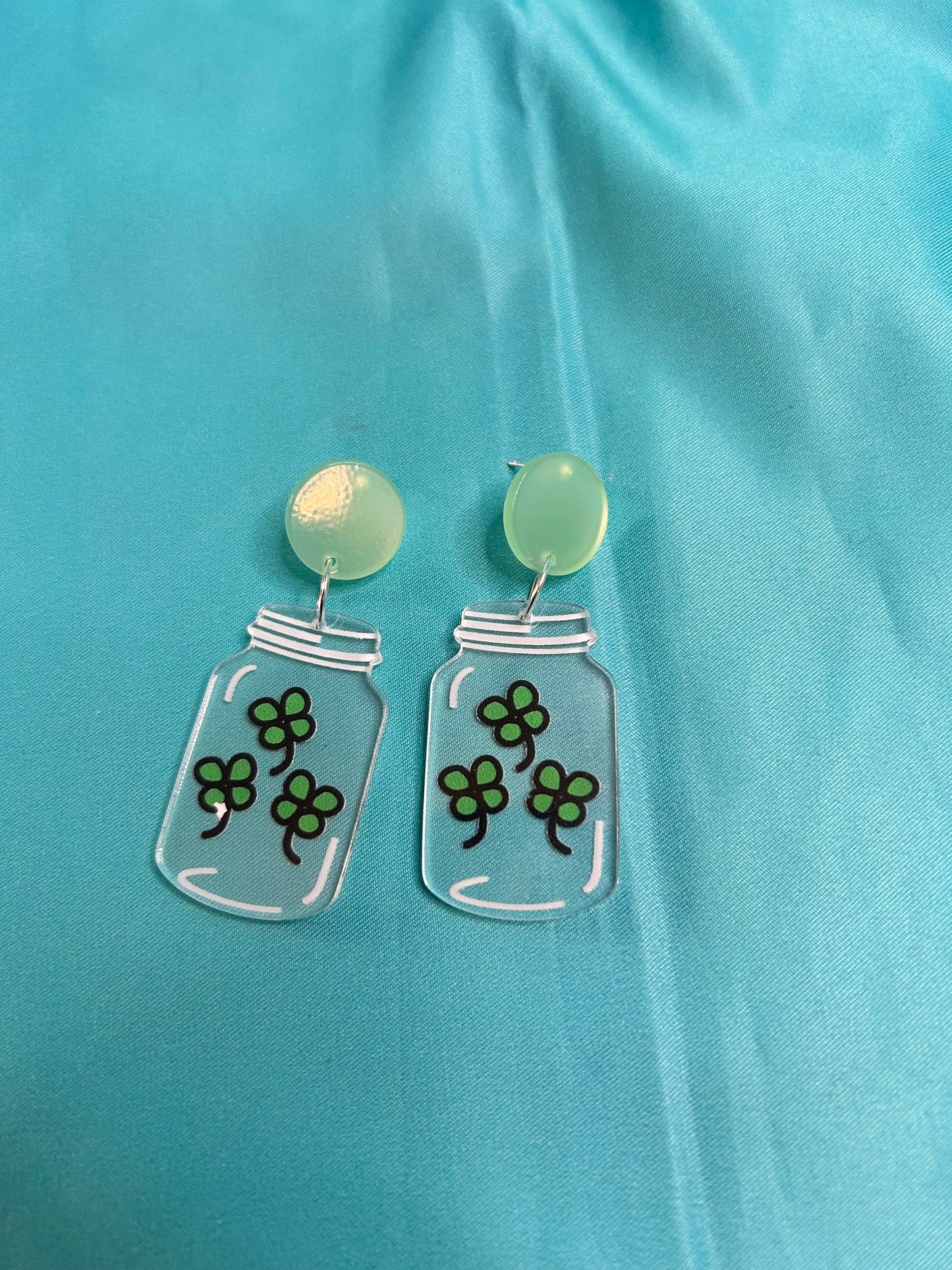 Jar Earrings | Clover, Cloud or Jellyfish Style