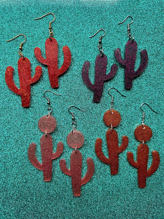 Large Saguaro Cactus Earrings | Choose Your Style