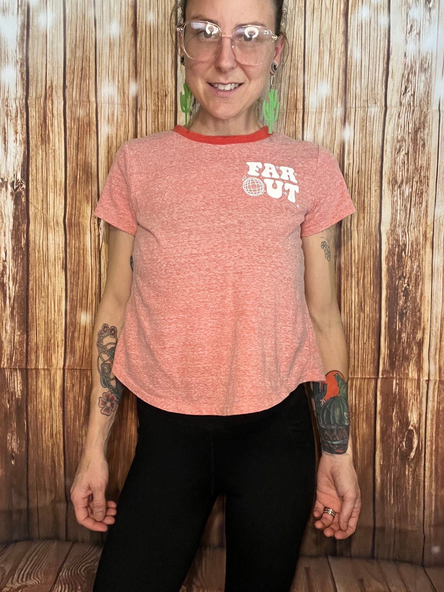 Orange Far Out Women’s Tee | Extra Small | Everyday Wear