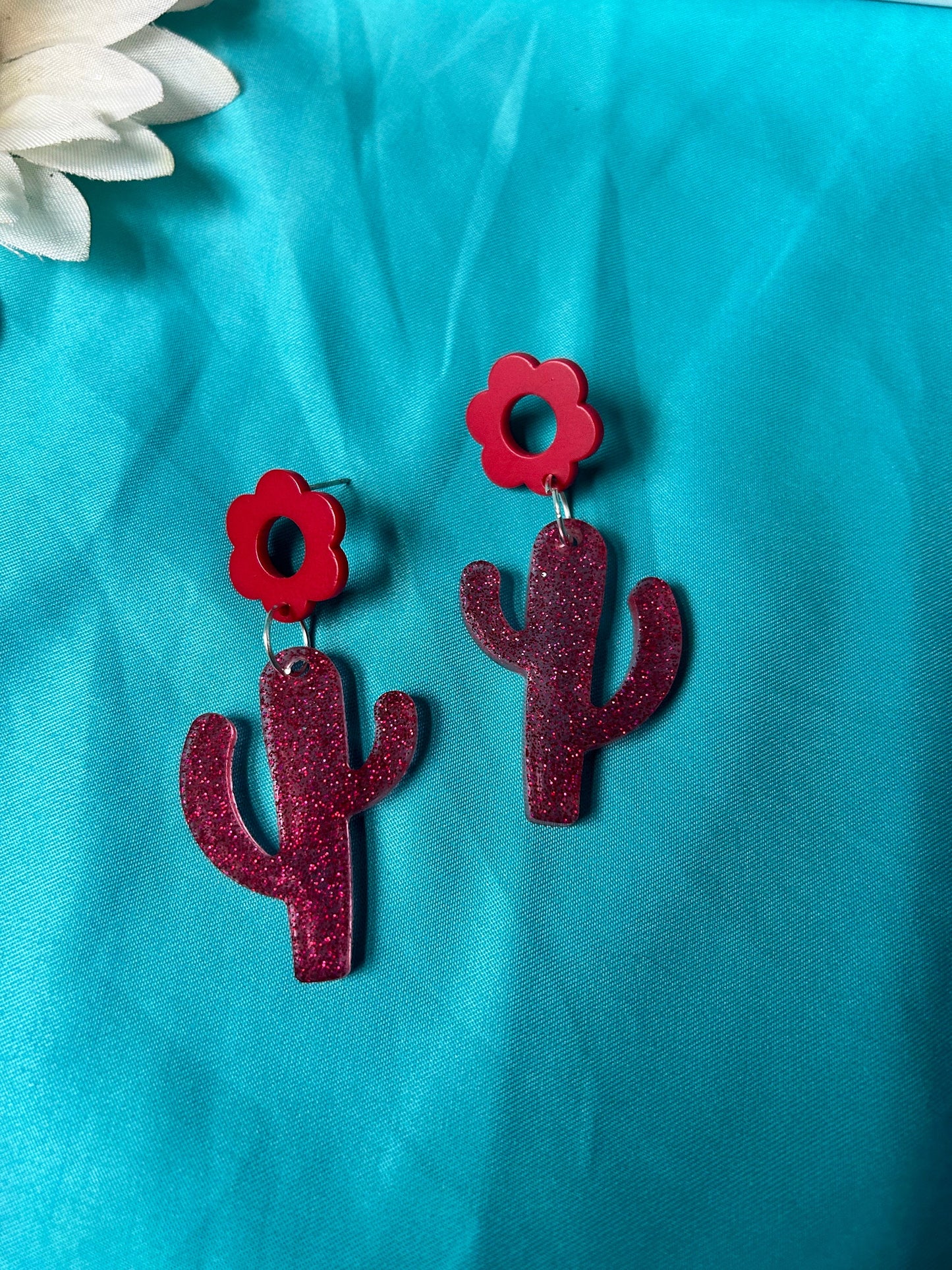 cactus saguaro earrings | unusual post backs