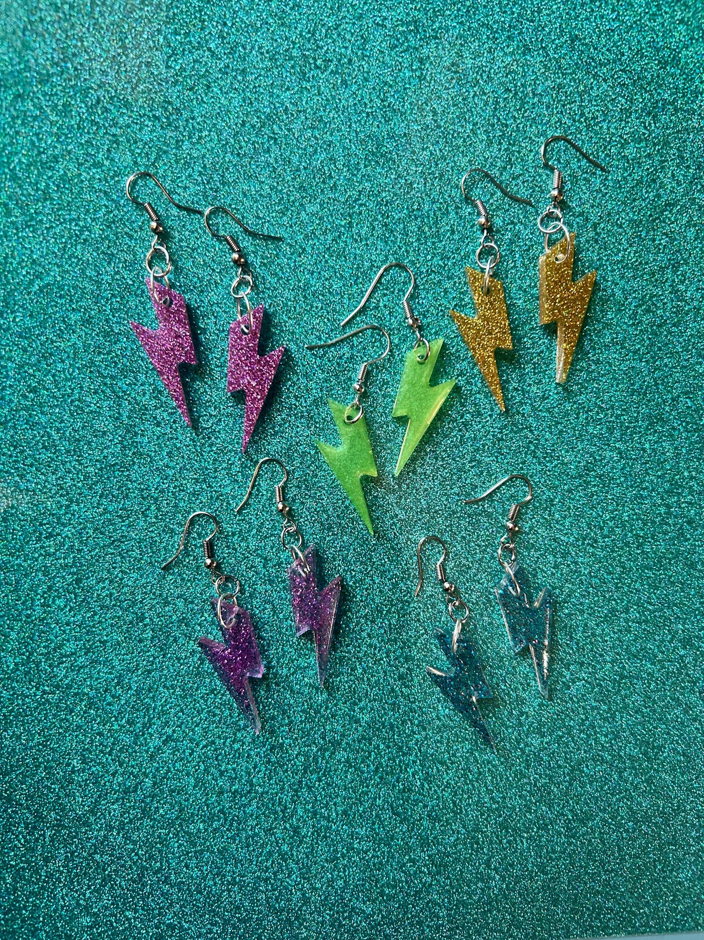 Little Lightning Bolt Earrings | Choose Your Color and Style
