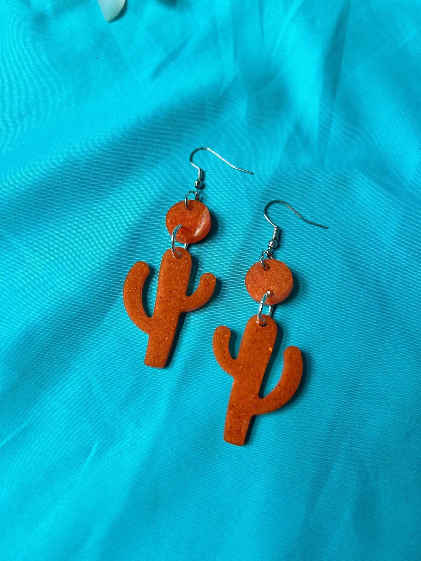 Small Saguaro Hook or Leverback Earrings | Choose Your Color and Style