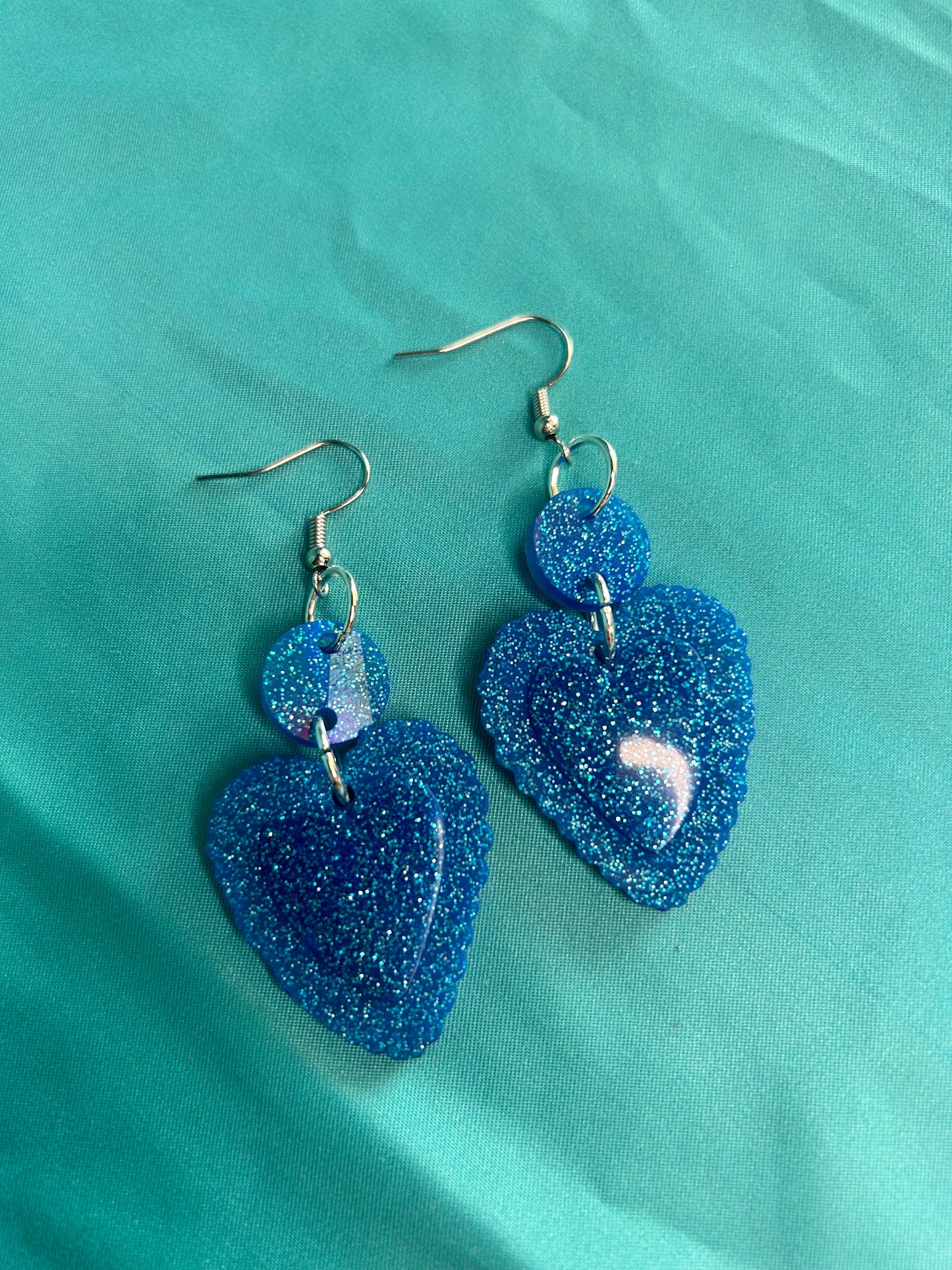 Heart Statement Earrings | Choose Your Style | Hook Backs | Good for Gauges Plugs Tunnels