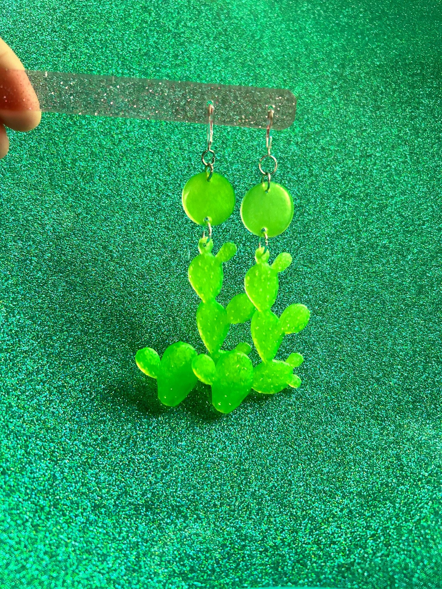 3D Cactus Earrings | Choose Your Style | Prickly Pear, Saguaro, Barrel