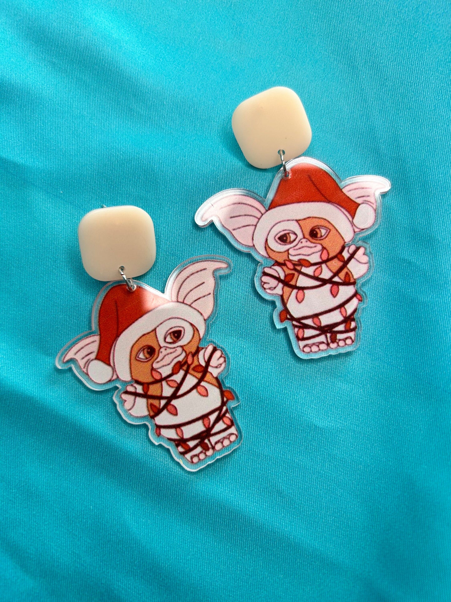 Weird Christmas Earrings | Gremlin | Disco Santa | Black Cat | Saguaros