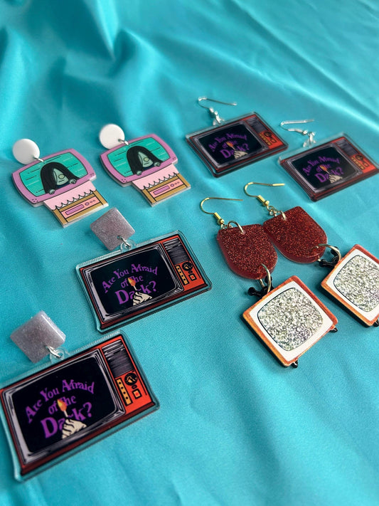 TV and Movie Earrings | Coose Your Style | Are You Afraid Of The Dark or TV Static