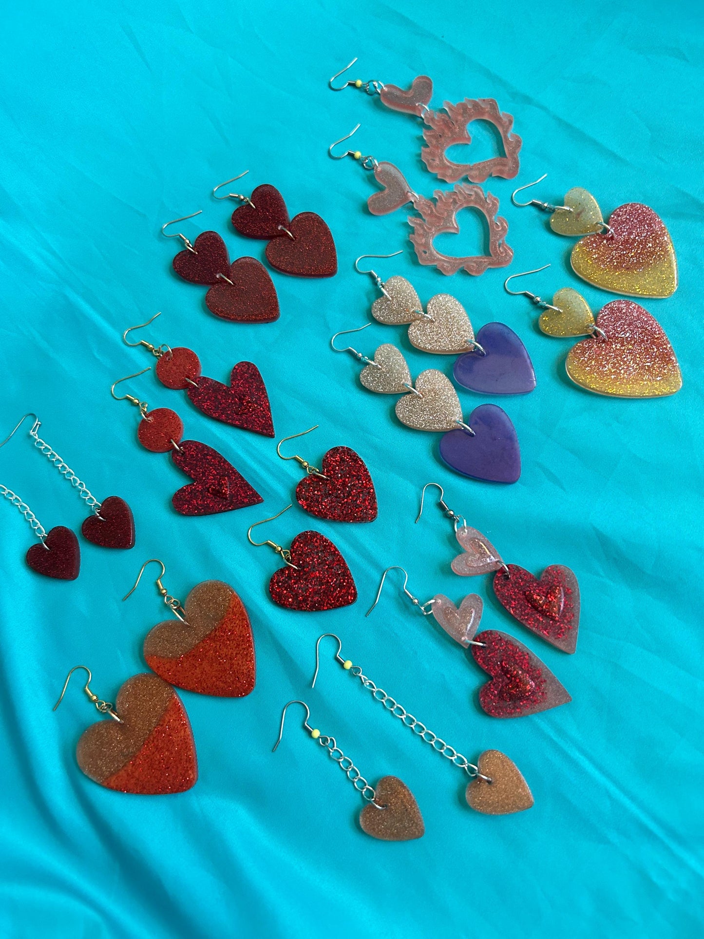 Heart Earrings in Different Styles | Hook Back