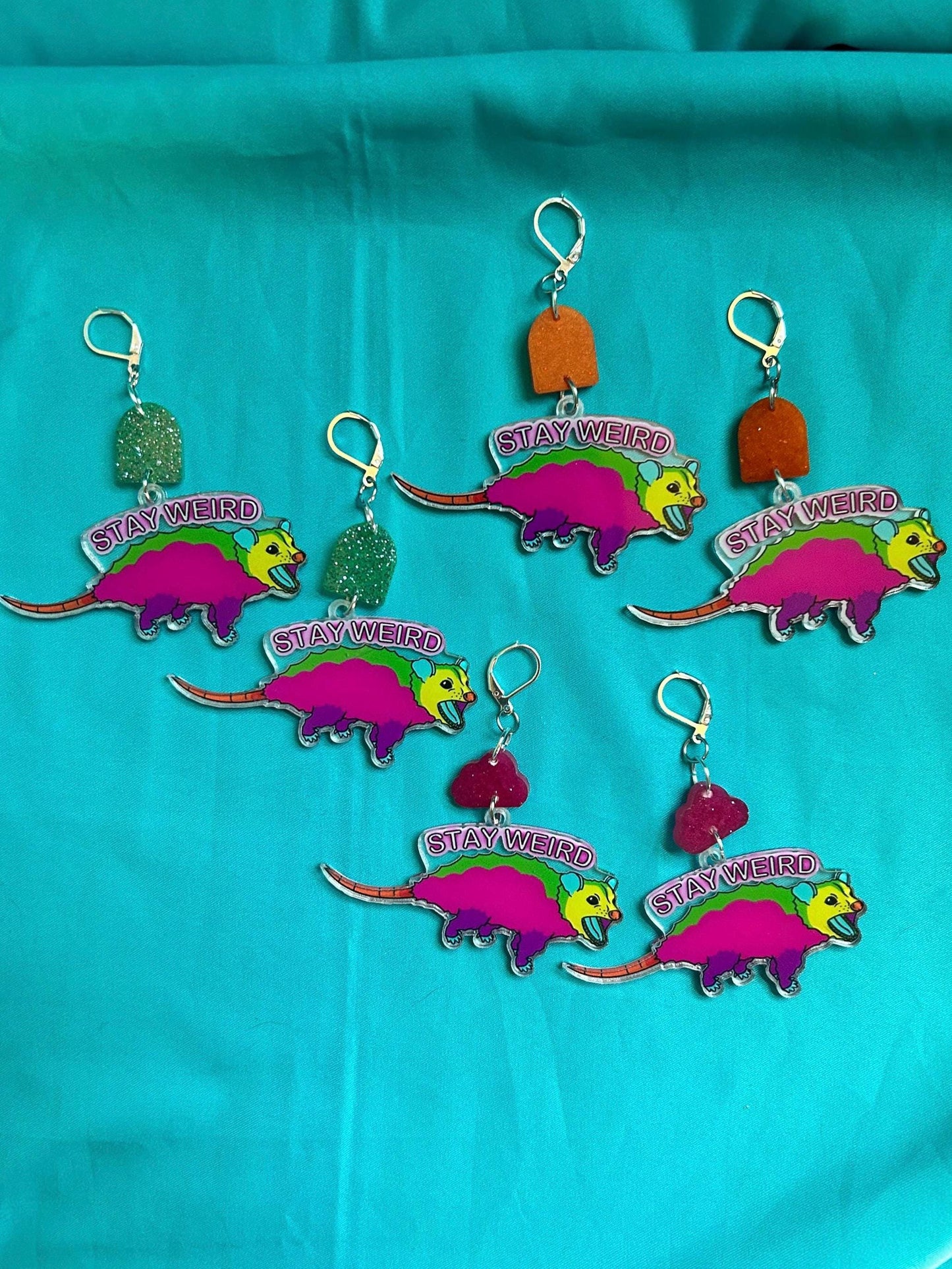Stay Weird | Possum Earrings in a Variety of Styles
