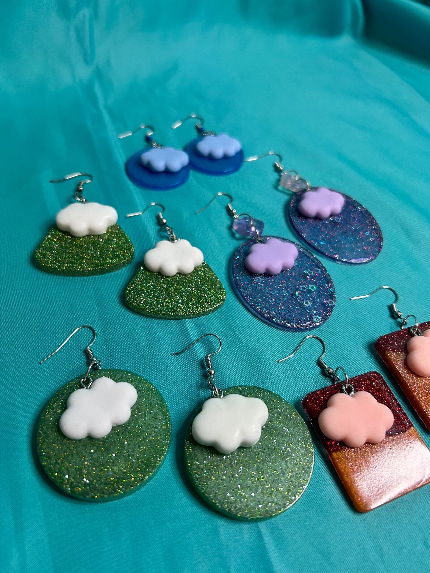 Cloud Earrings | Choose Your Style | Large, Small, Round, Square, Etc.