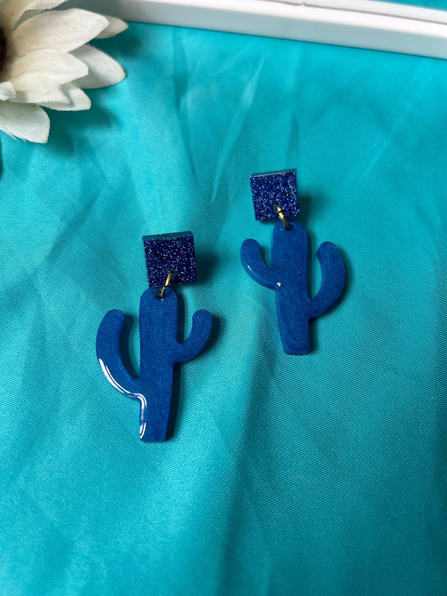 cactus saguaro earrings | unusual post backs