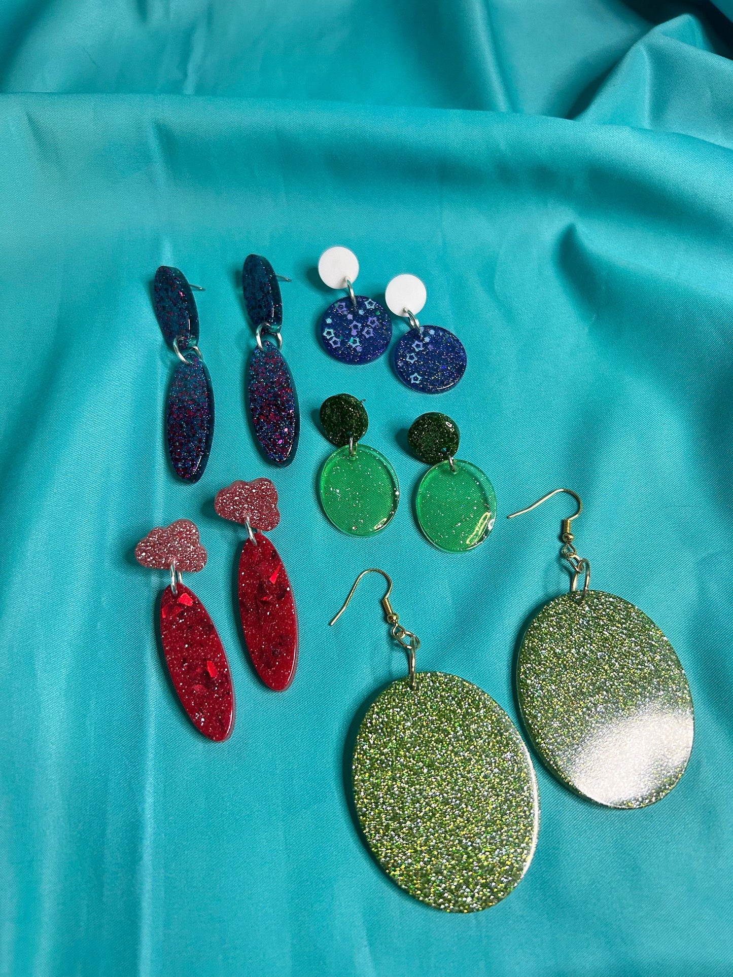 Long Rounded Earrings | Circle and Oval | Choose Your Style