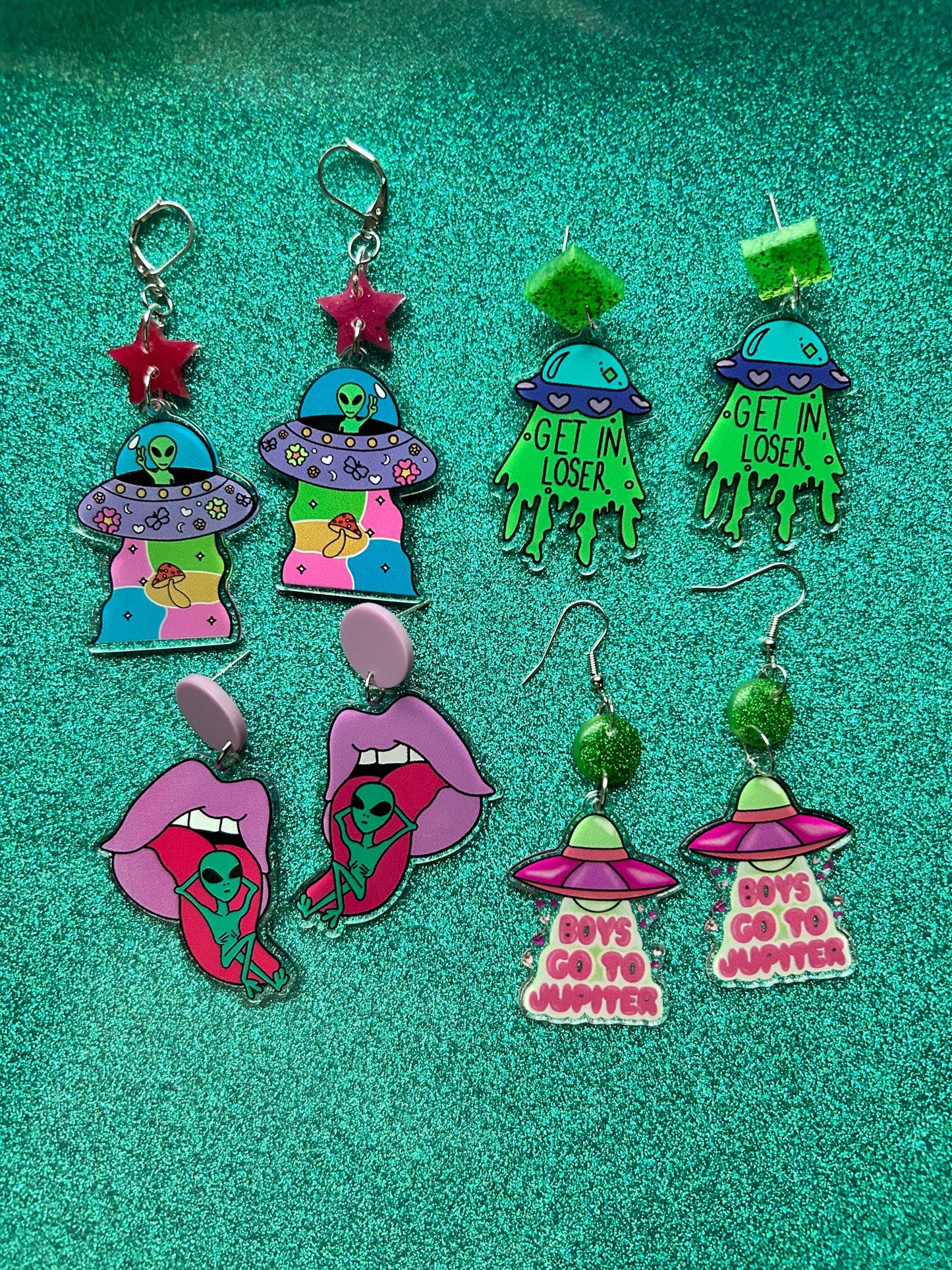 Outer Space Statement Earrings | Choose Your Style | Aliens