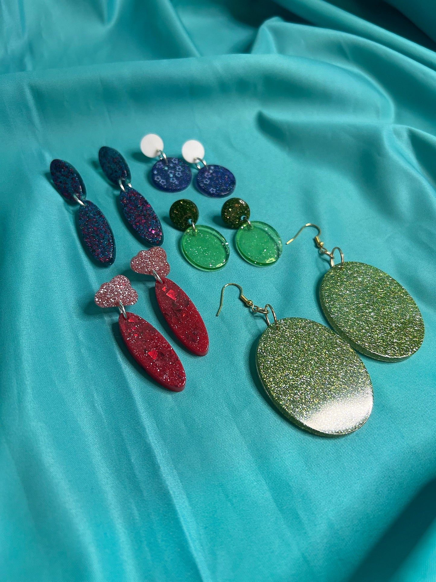 Long Rounded Earrings | Circle and Oval | Choose Your Style