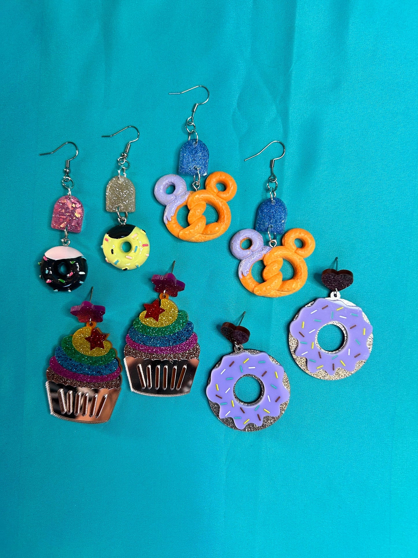 Sweet Treat Earrings | Baked Goods | Pretzels, Doughnuts, Cupcakes