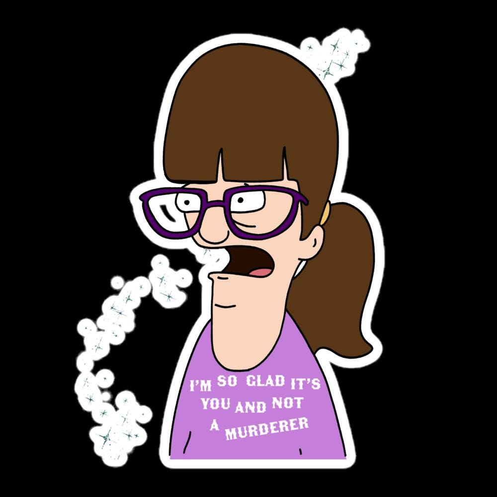 Bobs Burgers Fan Art Sticker Pack of 8 | 3 inch Stickers Handmade