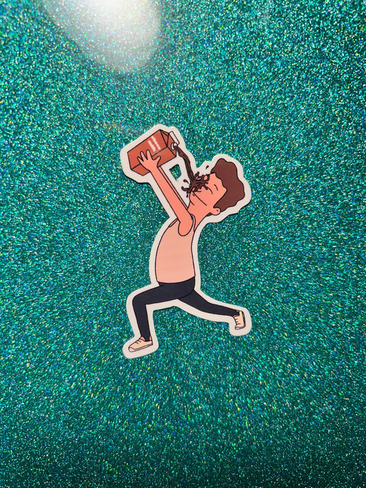 Joshua Sticker | Chocolate Milk | Lactose Intolerance | Bobs Burgers Fan Art
