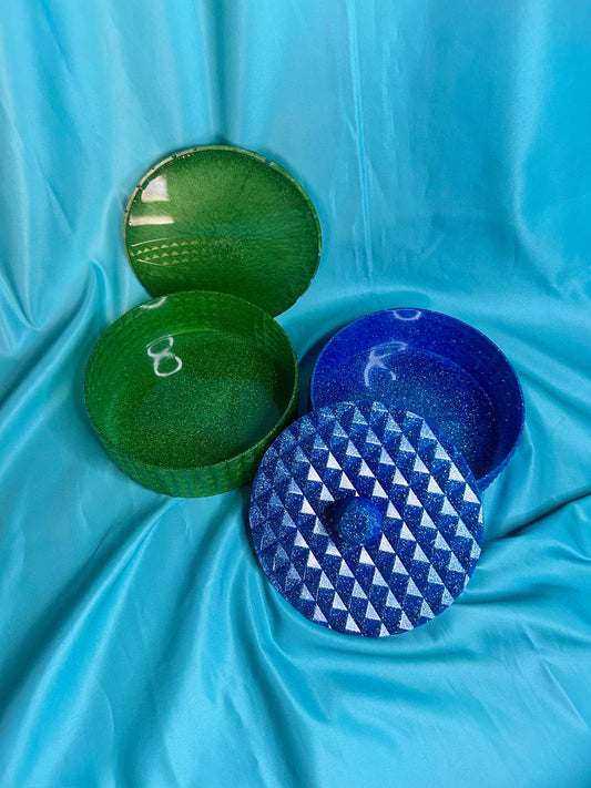 Large Decorative Jar | Diamond Pattern | Choose Your Color