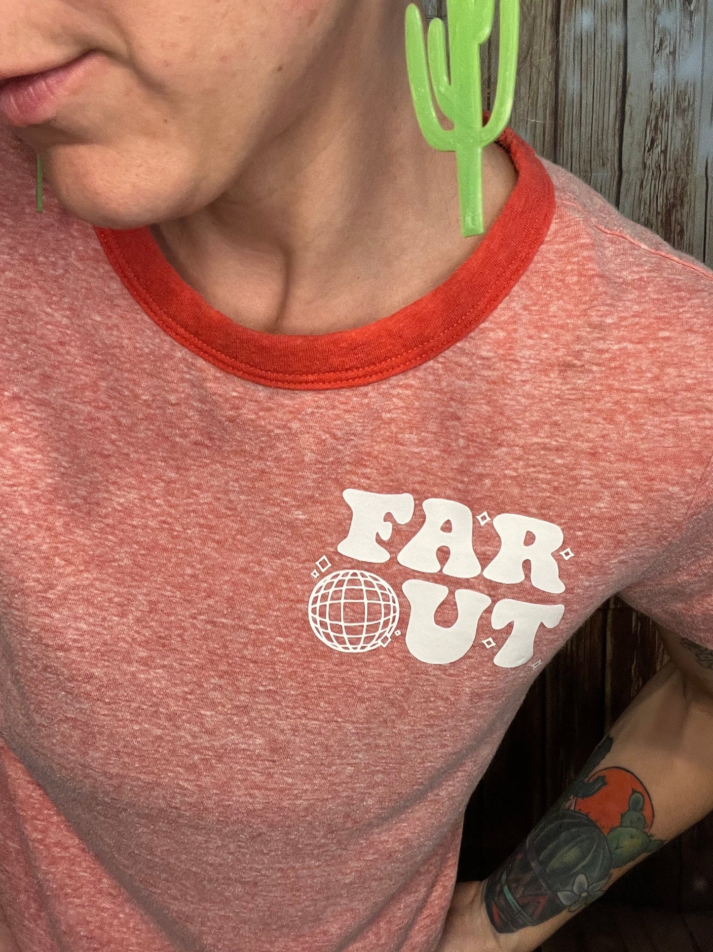 Orange Far Out Women’s Tee | Extra Small | Everyday Wear