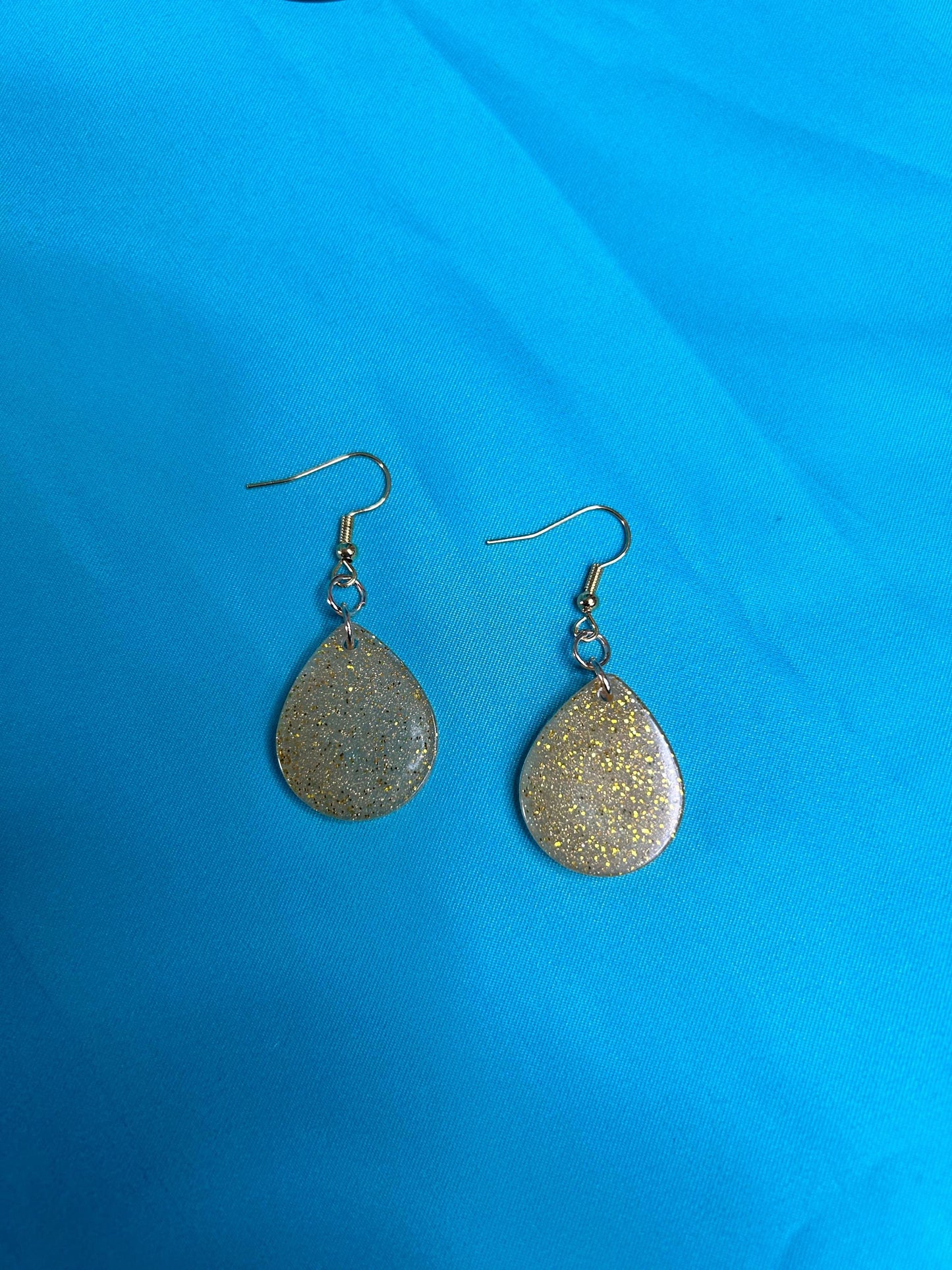 Small Teardrop Statement Earrings | Choose Your Style and Color from Bronze, Pink or Gold