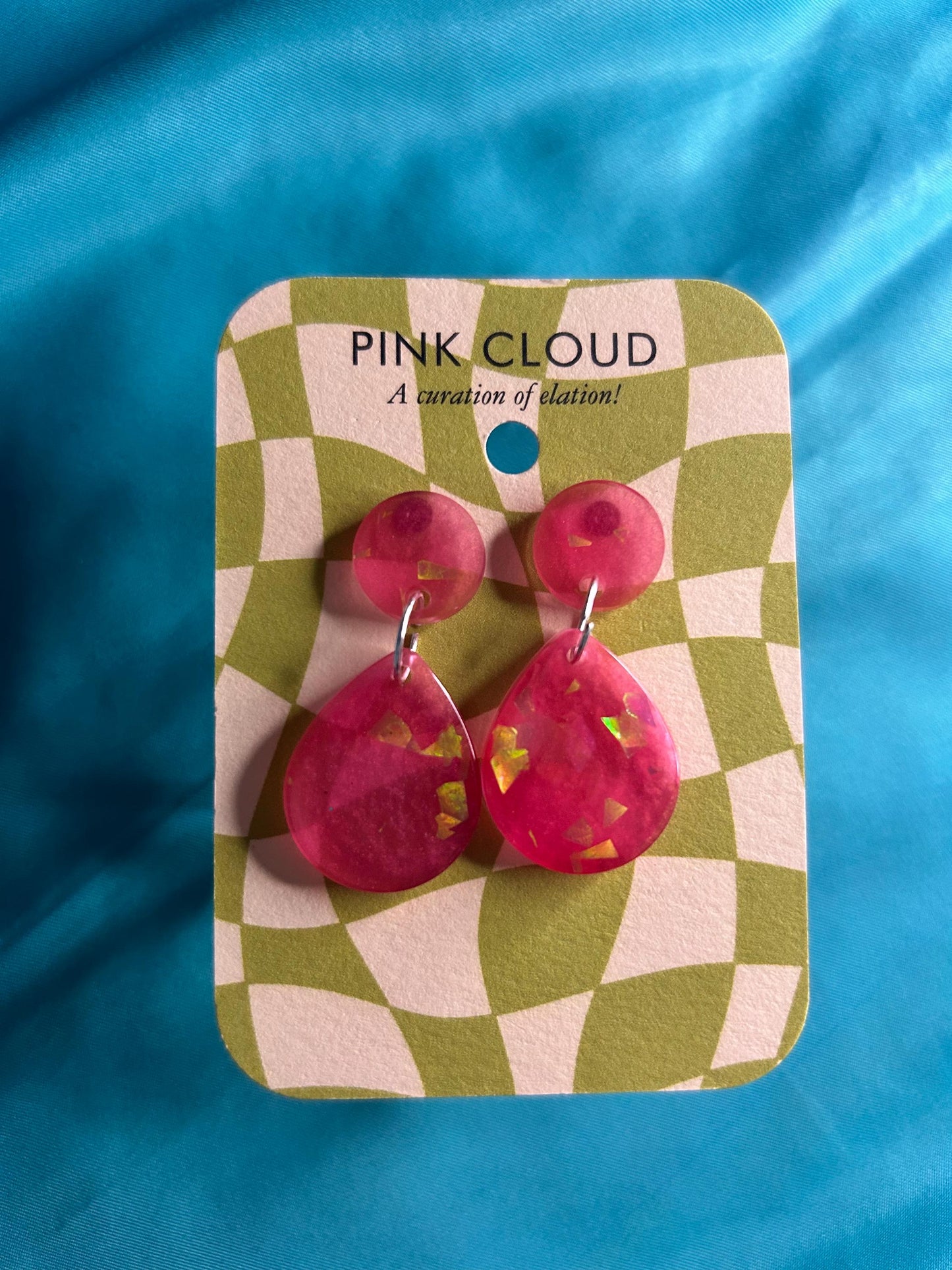 Small Teardrop Statement Earrings | Choose Your Style and Color from Bronze, Pink or Gold