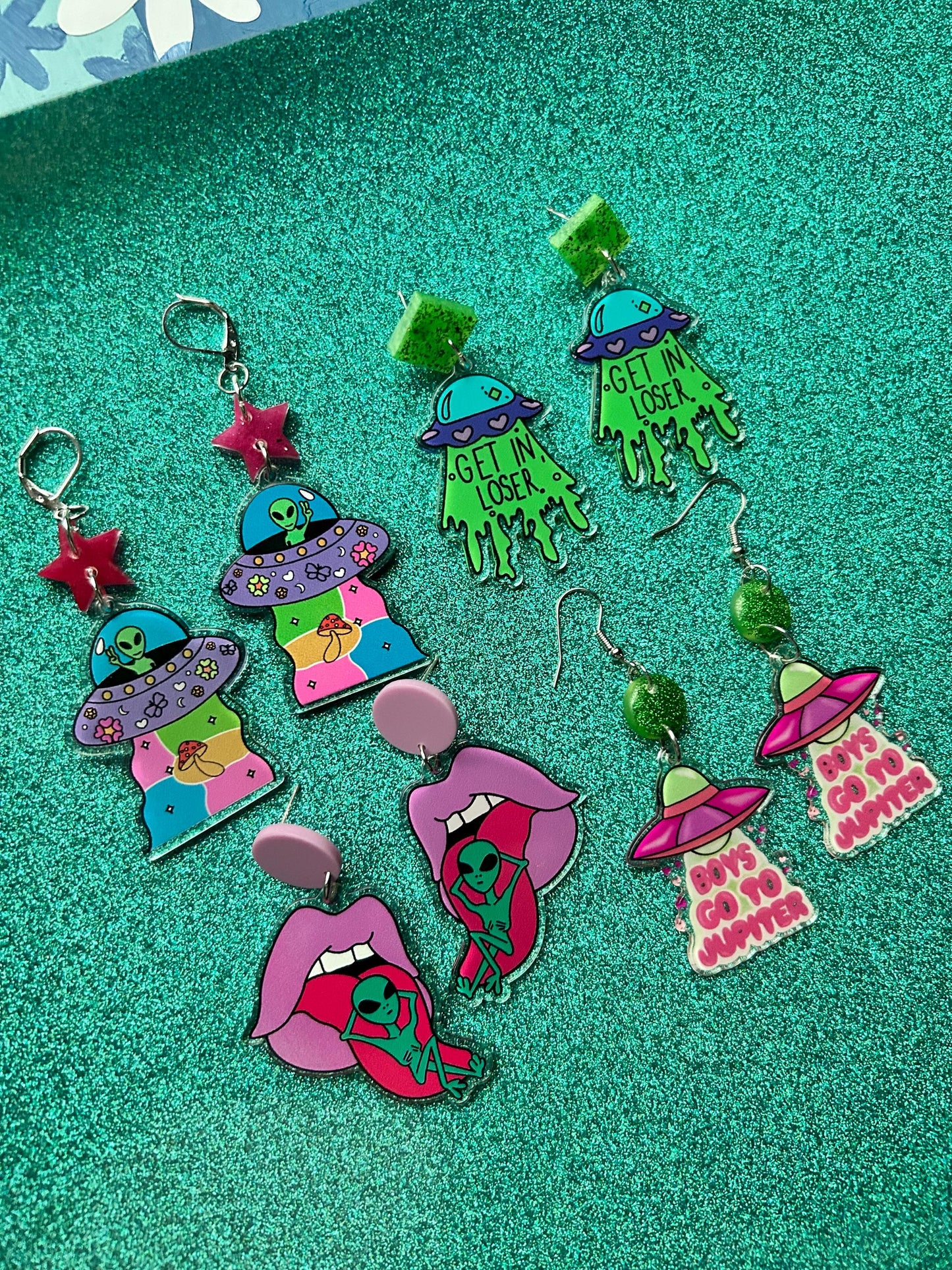 Outer Space Statement Earrings | Choose Your Style | Aliens