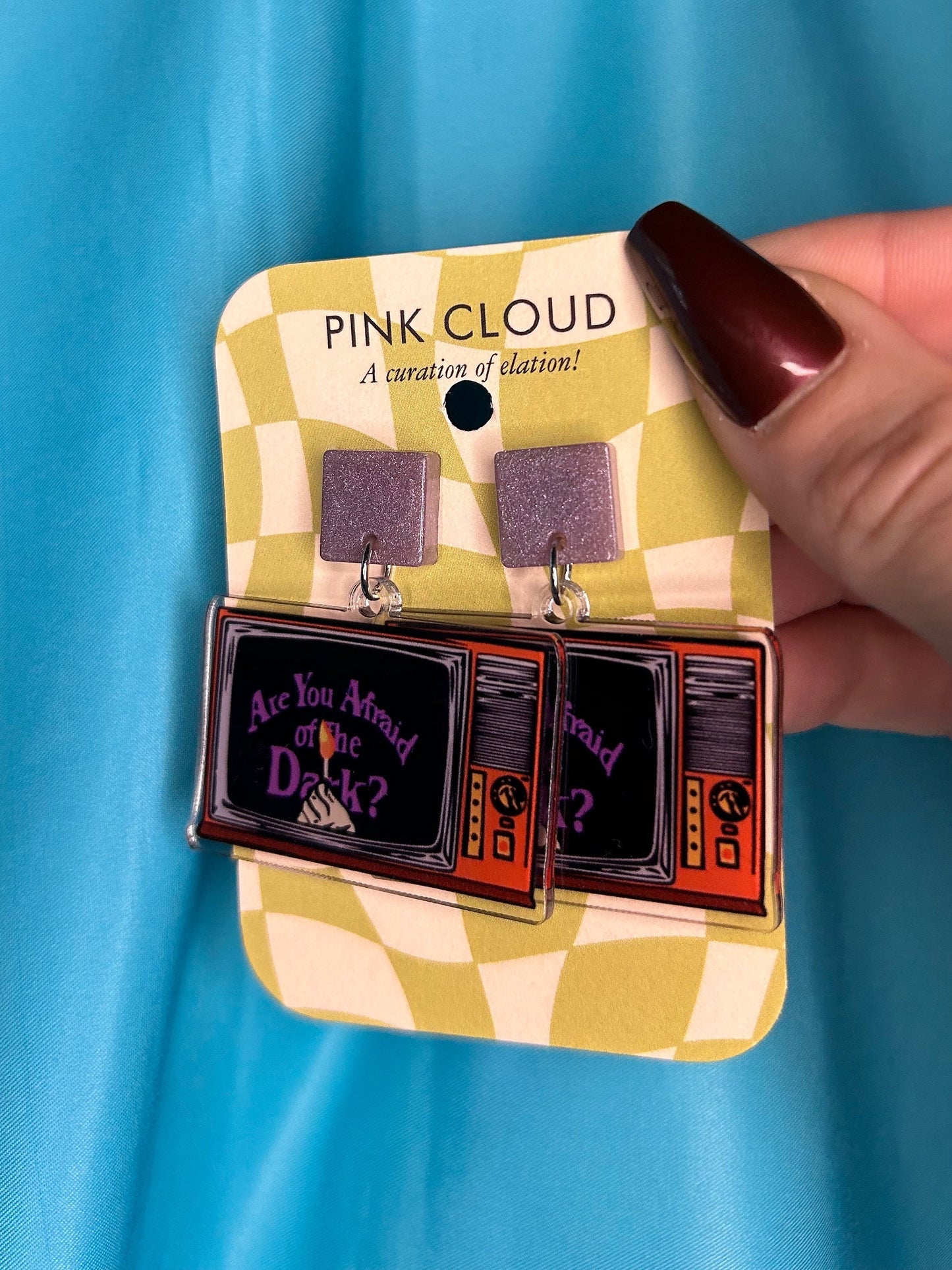 Acrylic TV Earrings: "Are You Afraid Of The Dark?" & Poltergeist Inspired