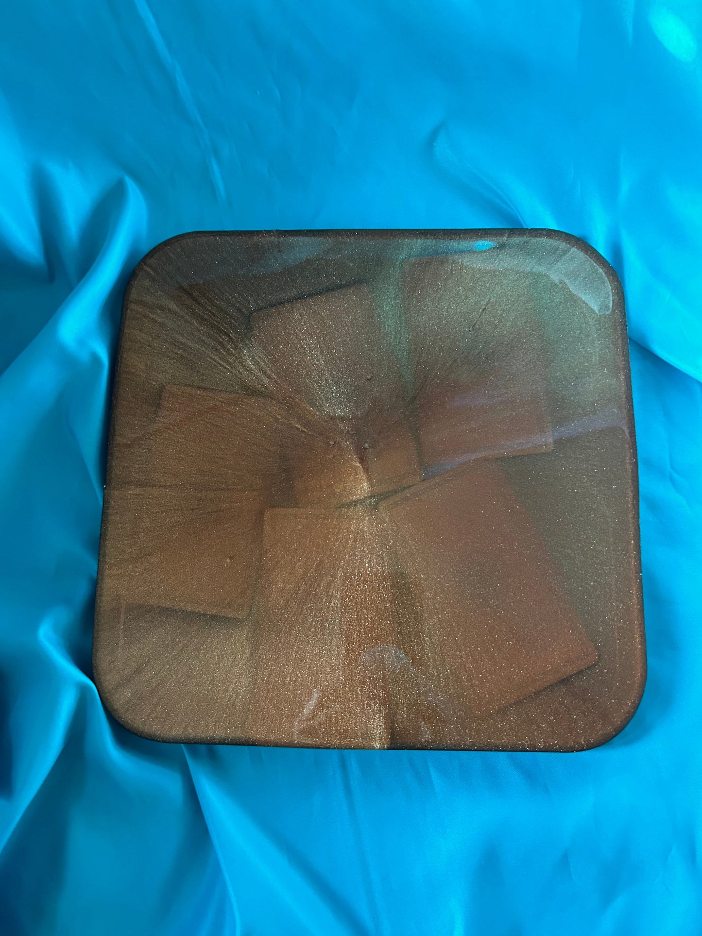 Bronze Resin Tarot Tray Set: Keepsake Box & Cloud Tray