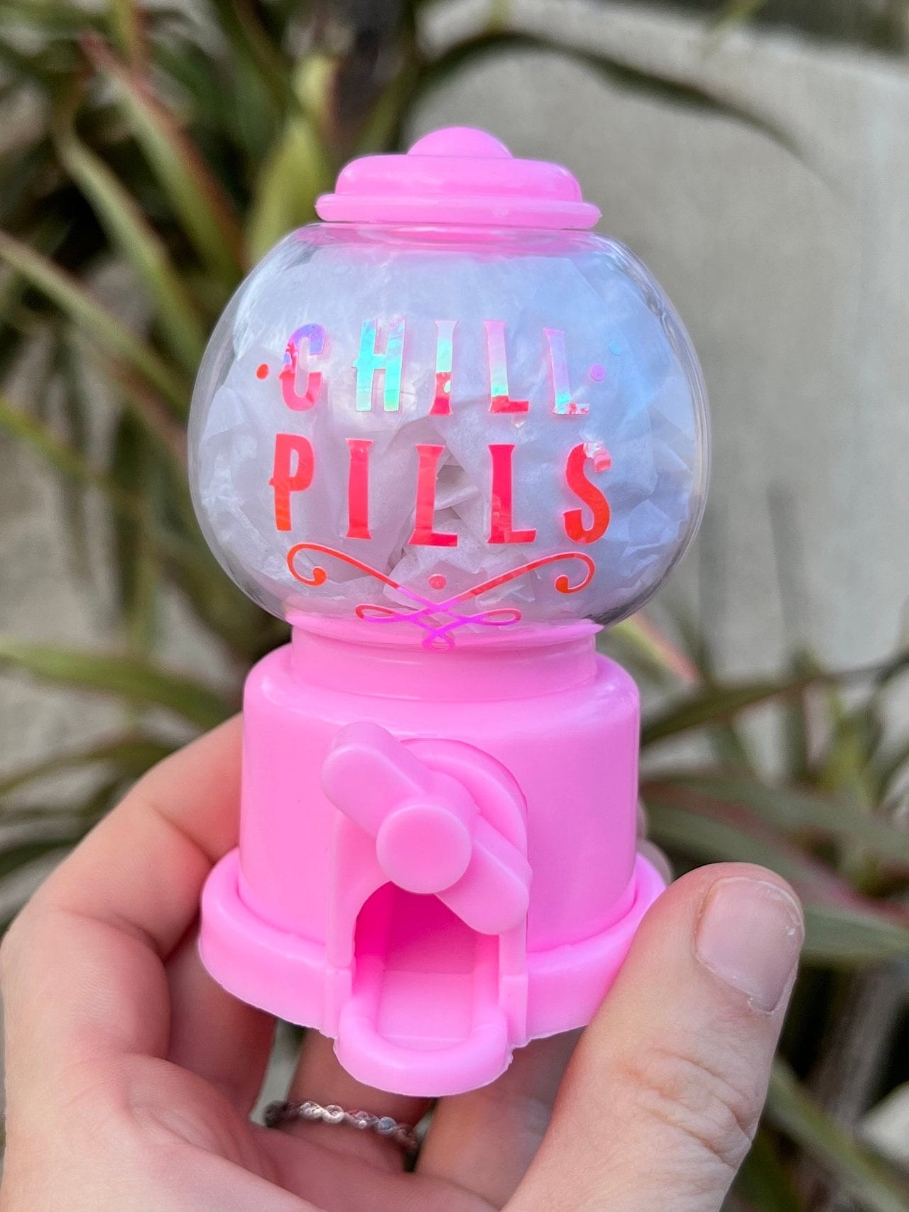 Chill Pills Dispenser: Custom Phrase Candy Pill Holder