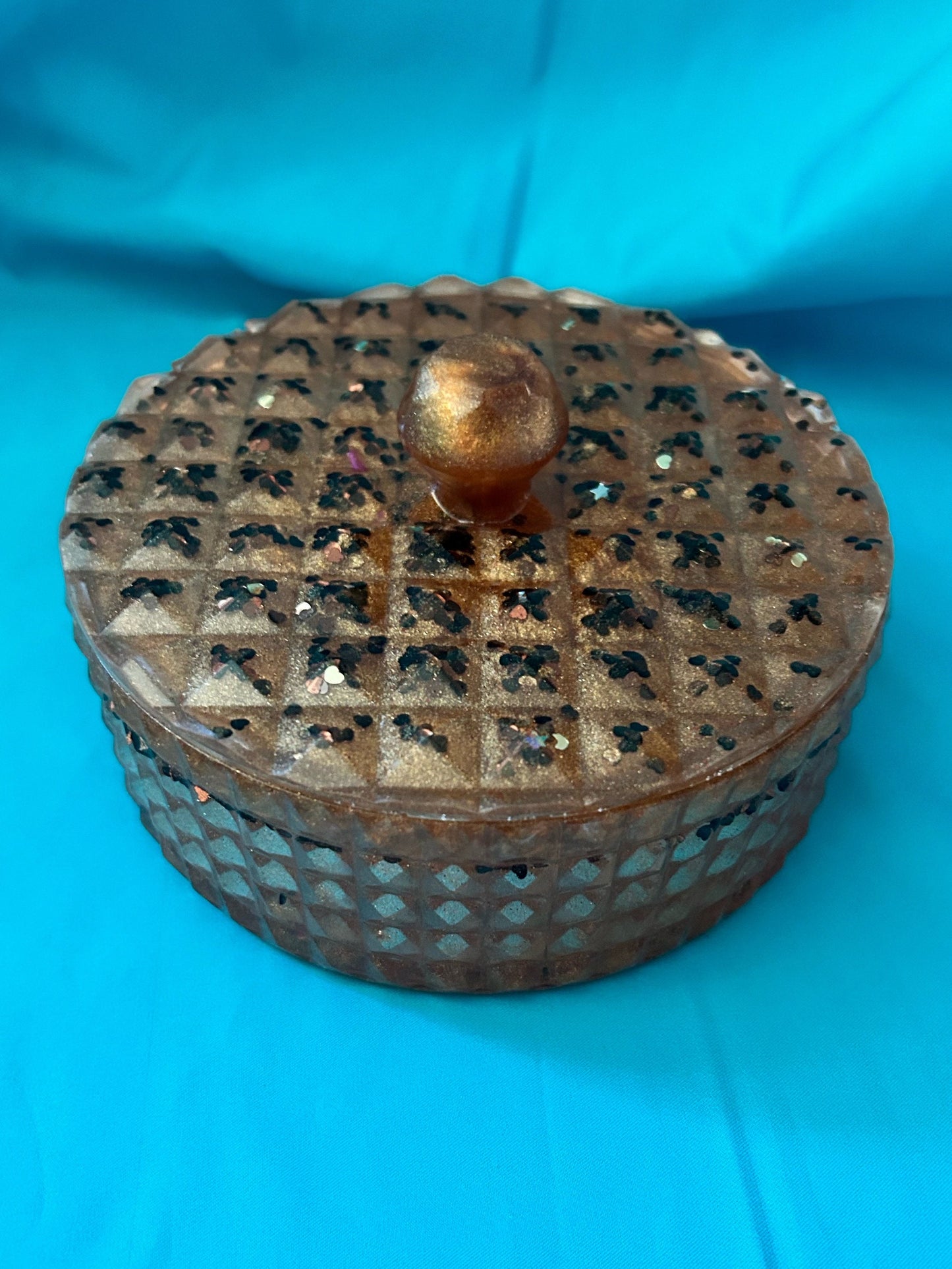 Bronze Resin Tarot Tray Set: Keepsake Box & Cloud Tray