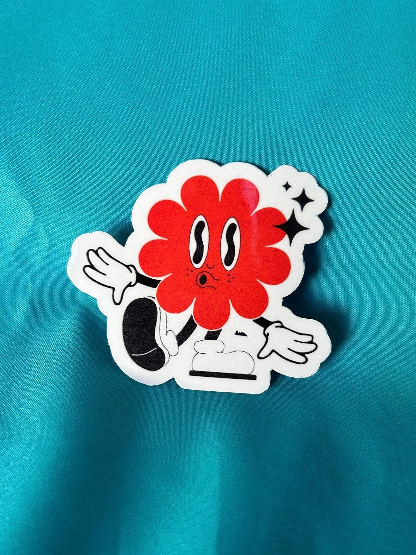 Handmade Floral Sticker Pack: Random Designs & Sizes