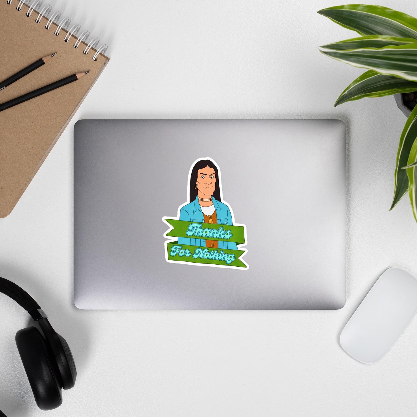 Nostalgic TV Sticker, Magnet or Tattoo | John Redcorn | Thanks for Nothing | Fan Art Sticker | Jonathan Joss | Pride Month