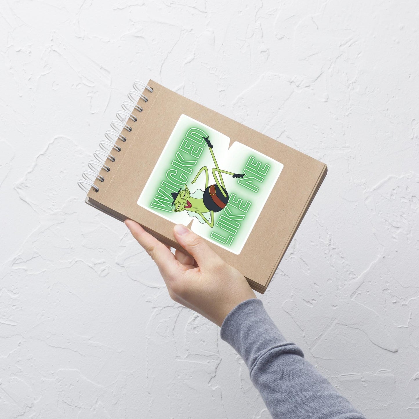 Helen Kiff Art Sticker: Sassy Green Witch - Glossy or Holographic