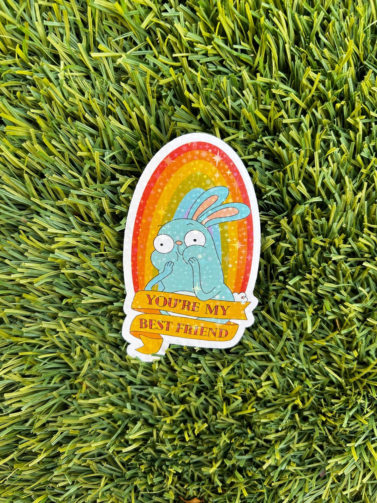 Barry Buns Bunny Sticker: Kiff Fan Art, Glossy or Holographic