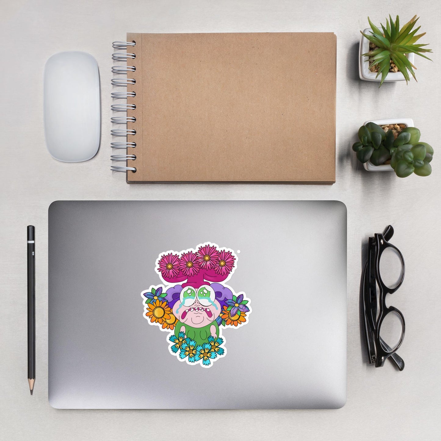 Crying Truffles Sticker | chowder | outdoor heavy duty holographic glossy halftone | choose your size and finish