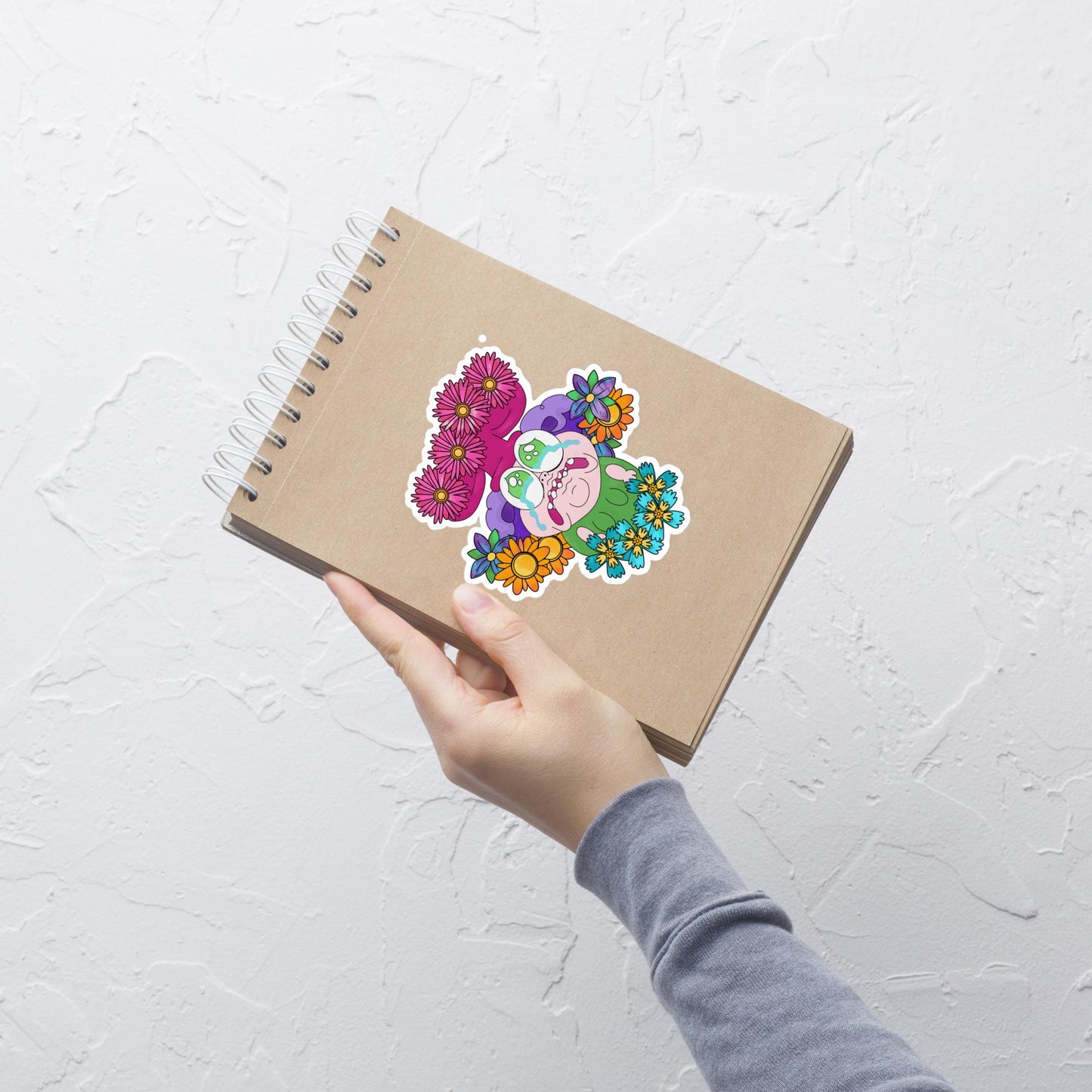 Crying Truffles Sticker | chowder | outdoor heavy duty holographic glossy halftone | choose your size and finish
