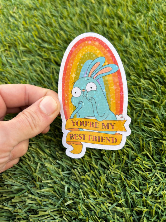 Barry Buns Bunny Sticker: Kiff Fan Art, Glossy or Holographic