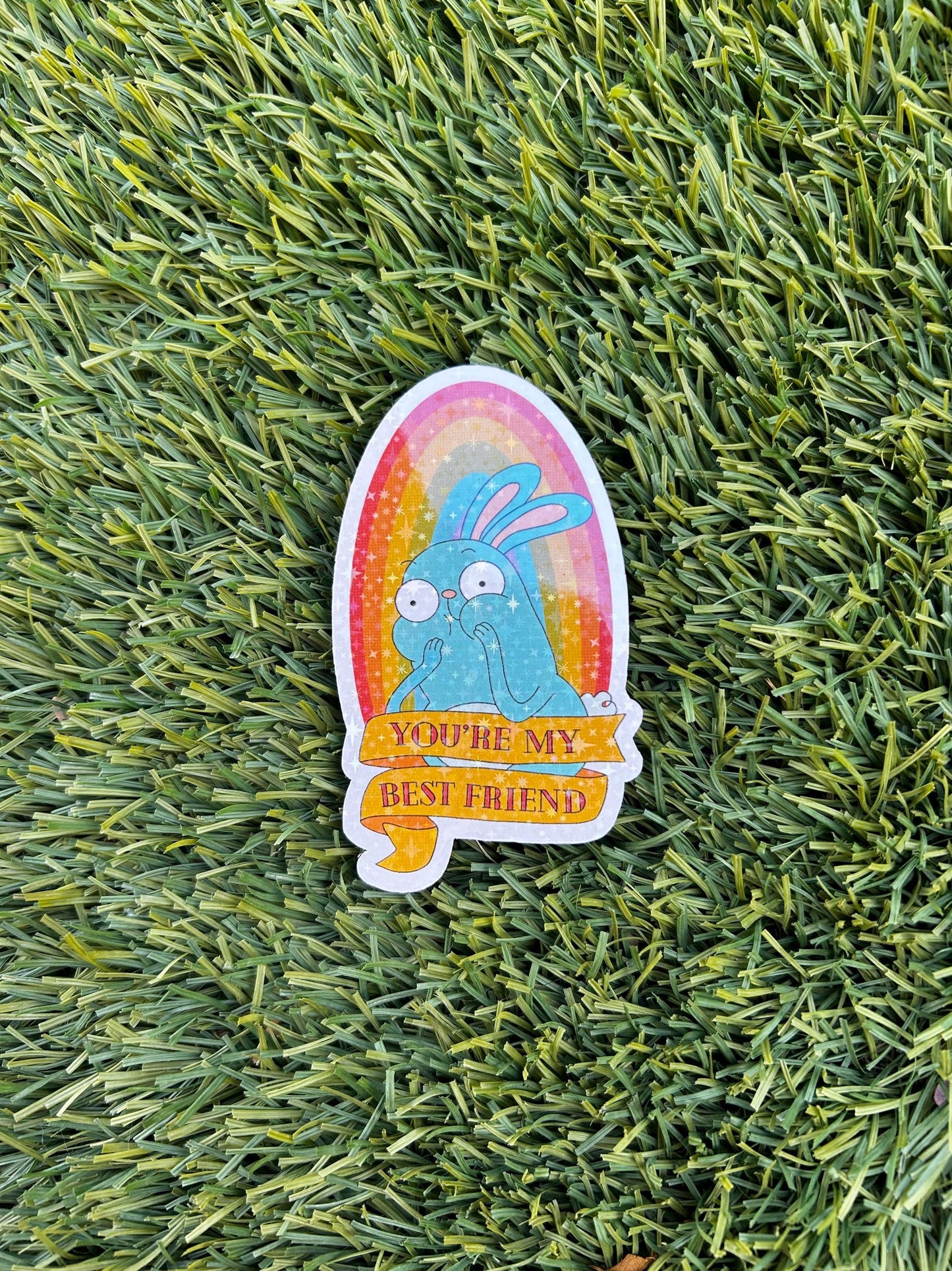 Barry Buns Bunny Sticker: Kiff Fan Art, Glossy or Holographic