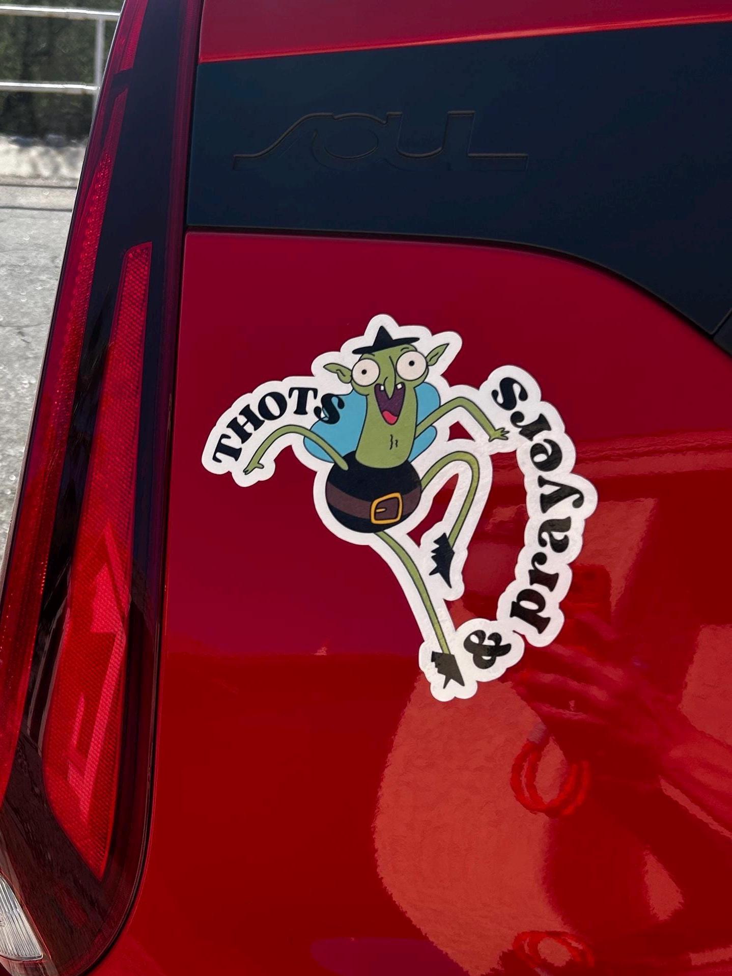 Helen Sticker: Sassy Green Witch Art - Glossy or Holographic