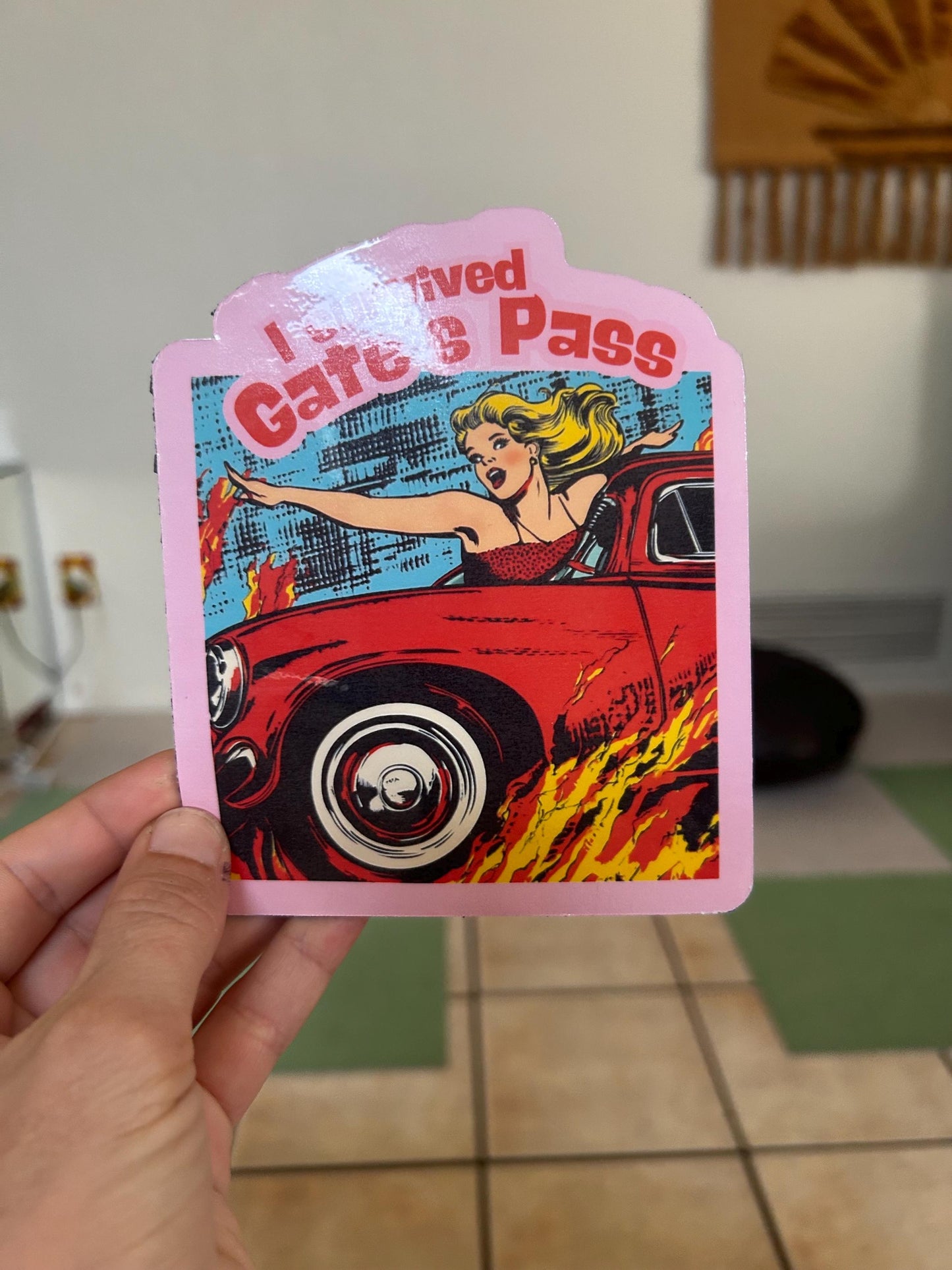 I survived Gates Pass | Tucson, Arizona Sticker | retro