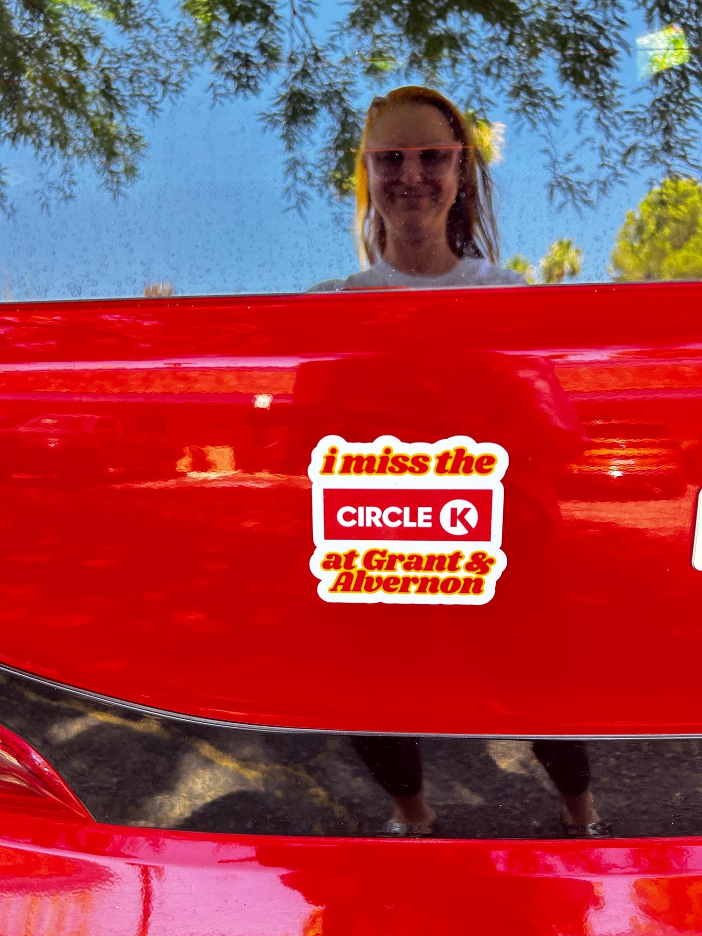 I miss the circle k | Tucson Sticker or Magnet | Holographic or Glossy