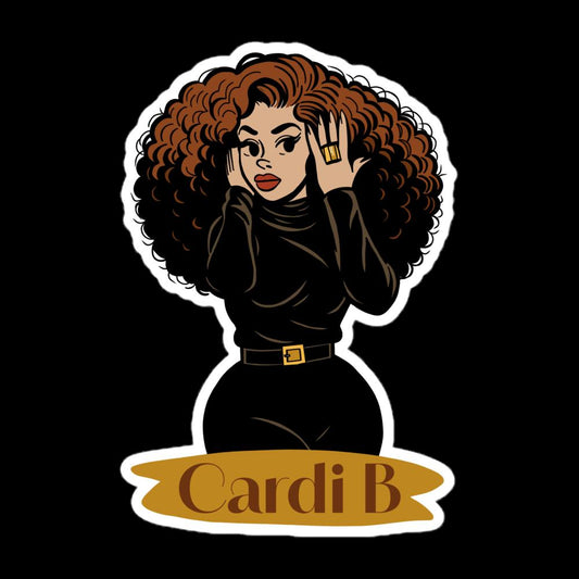 Cardi B Fan Art | Sticker, Magnet or Tattoo | Choose Your Size and Finish