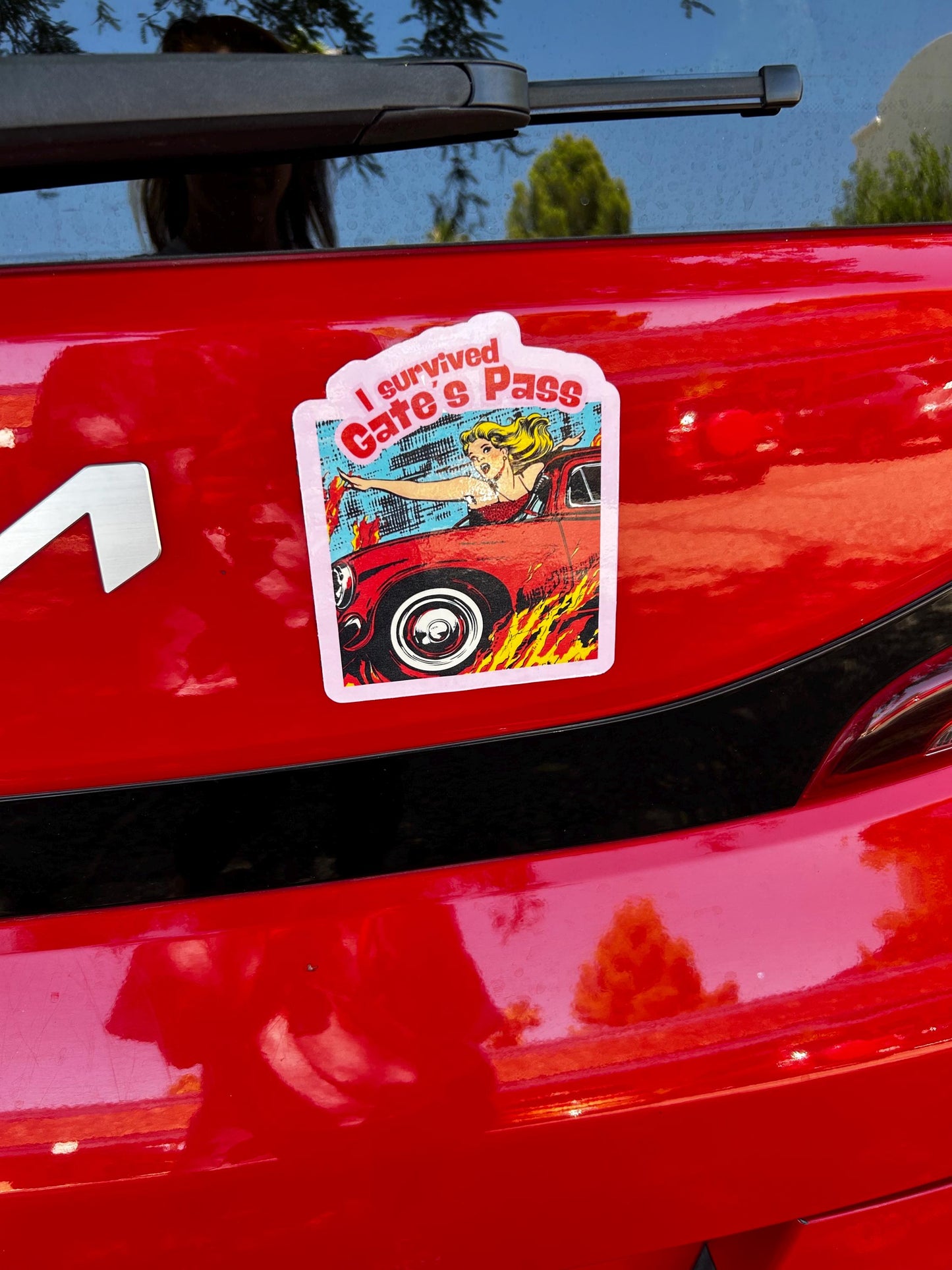 I survived Gates Pass | Tucson, Arizona Sticker | retro