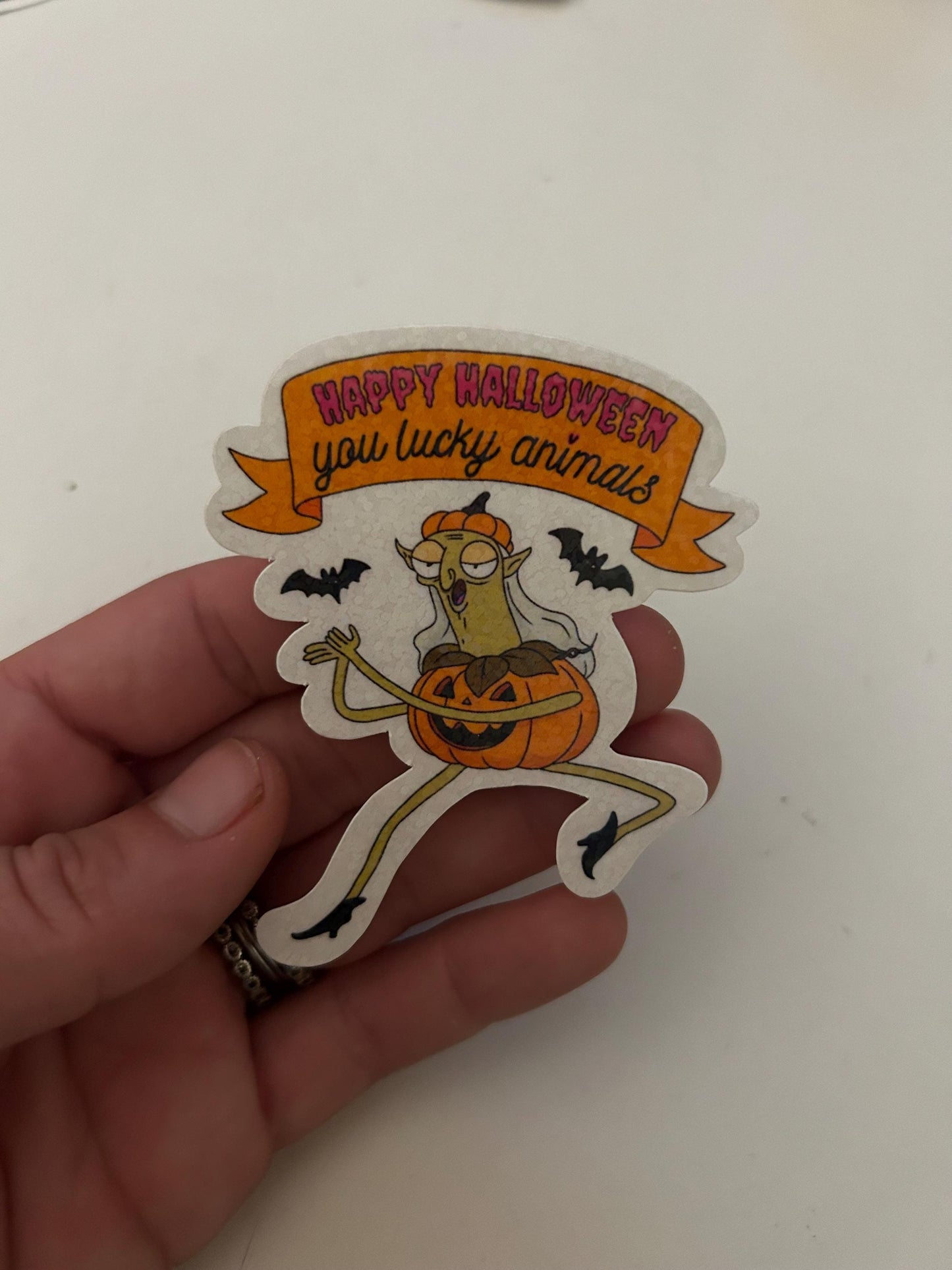 Sassy Green Witch Sticker: Helen Kiff Fan Art - Halloween Charm