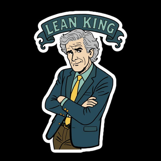 Lean King | Dateline Fan Art | Keith Morrison | sticker or magnet | glossy or holographic and size options